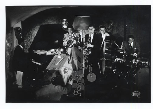 Bud Powell, Clark Terry, Barney Wilen, Pierre Michelot et Kenny Clarke à Paris 1959, Kenny Clarke, Pierre Michelot, Bud Powell, Clark Terry, Barney Wilen