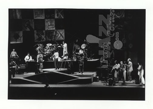 M. Davis, Al Foster, K. Garrett, B. Evans C. Corea, D. Holland, F. Mc Creary, J. Scofield, 1991, Chick Corea, Miles Davis, Bill Evans, Al Foster, Kenny Garrett, Dave Holland, Foley Mc Creary, John McLaughlin, John Scofield