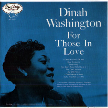 For those in love,Dinah Washington
