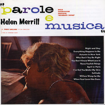Parole e Musica,Helen Merrill