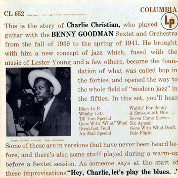 With the Benny Goodman Sextet and  Orchestra,Charlie Christian