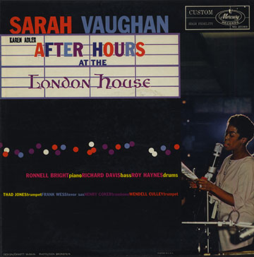 After hours at the London house,Sarah Vaughan