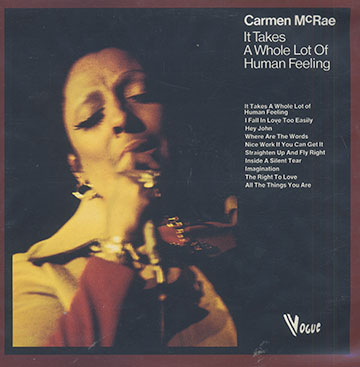 It Takes A Whole Lot Of Human Feeling,Carmen McRae