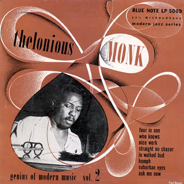 MONK, THELONIOUS - Genius of modern music volume two - 25 cm