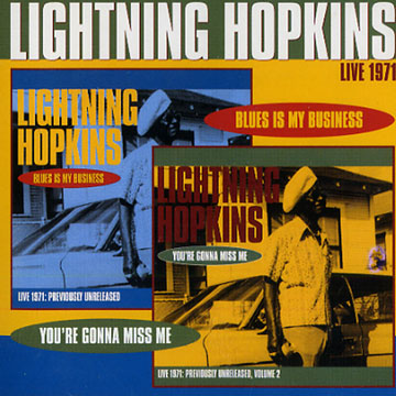 blues is my business / You're gonna miss me,Lightning Hopkins