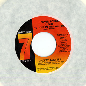 I never found a girl ( to love me like you do ) / Place in the sun,Jackey Beavers
