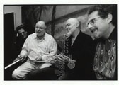 Daniel Humair, Aldo Romano et Andr Ceccarelli mai 1999 ,Andre Ceccarelli, Daniel Humair, Aldo Romano