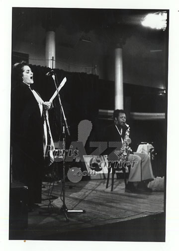 Ornetet Coleman et Christiane Legrand Paris dcembre 1975, Ornette Coleman, Christiane Legrand