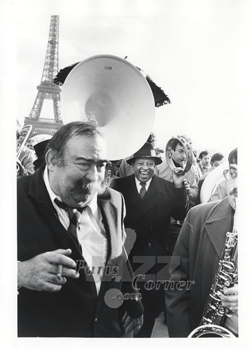 Lionel Hampton et Moustache, Trocadero 1984  - 2, Lionel Hampton,  Moustache