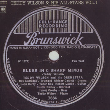 Teddy Wilson & his all-stars Vol 1,Teddy Wilson
