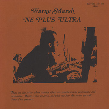 Ne plus ultra,Warne Marsh