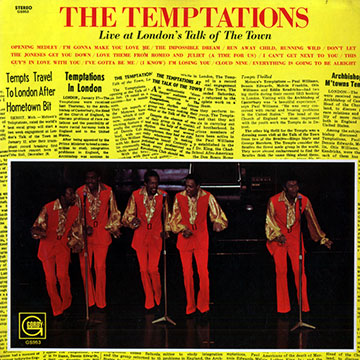 Live at London's Talk of the town, The Temptations