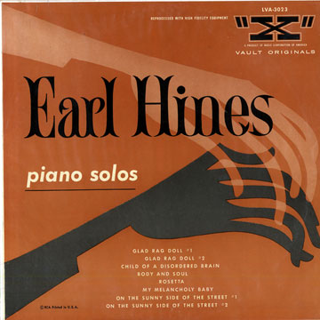 Piano solos,Earl Hines