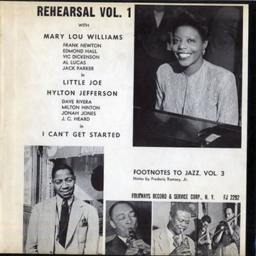 Rehearsal vol.1,Hylton Jefferson , Mary Lou Williams