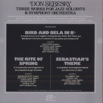 Three works for Jazz soloists & symphony orchestra, Don Sebesky