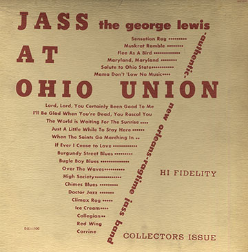 Jass at  Ohio Union,George Lewis