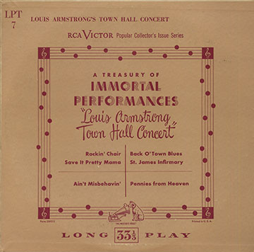 Town Hall Concert Album,Louis Armstrong
