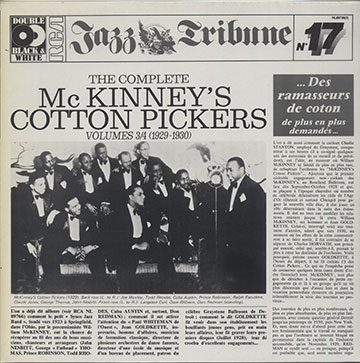 THE COMPLETE Mc KINNEY'S COTTON PICKERS - Jazz Tribune N 17 Volume 3/4 1929-1930  ,  McKinney's Cotton Pickers