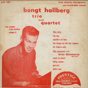 Bengt Hallberg trio and quartet - New sounds from Sweden volume 6,Bengt Hallberg