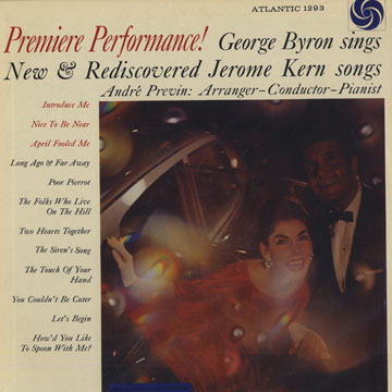 Premiere performance,George Byron , Andre Previn