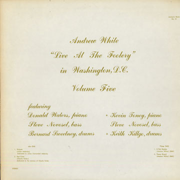Live at the foolery, Vol. 5,Andrew White