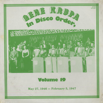 Gene Krupa...in disco order - vol 19,Gene Krupa