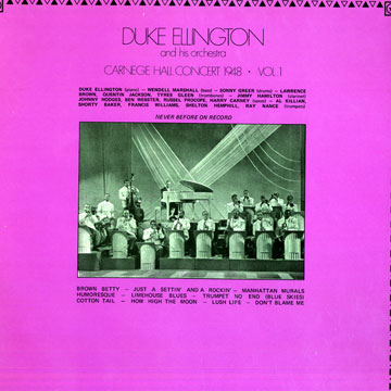 Carnegie Hall concert 1948 vol.1,Duke Ellington